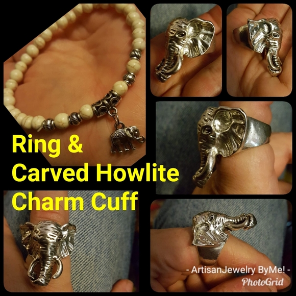 Sale Artisan Elephant HandmadeBracelet&Ring Sets - Picture 5 of 14
